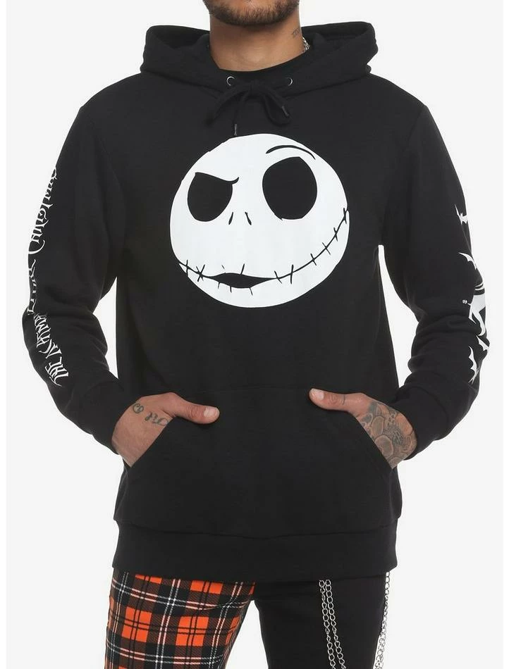 Cheap 🌟 The Nightmare Before ❄ Christmas Jack Jumbo Head Hoodie 🔔