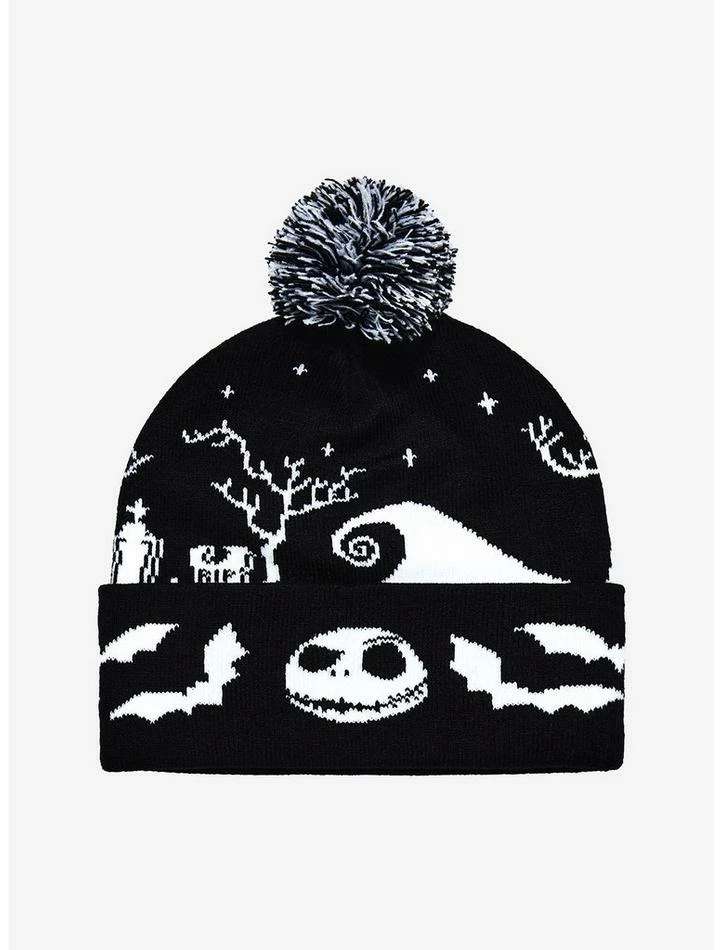 Outlet 💯 The Nightmare Before 🔔 Christmas Jack Graveyard Pom Beanie 💯 - Image 2