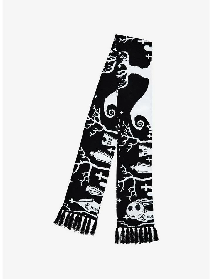 Cheap ๐คฉ The Nightmare Before ๐ Christmas Graveyard Scarf โ - Image 3