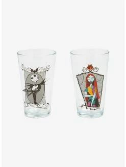 Discount ✔️ The Nightmare Before 🎁 Christmas Jack & Sally Pint Glass Set 🔥