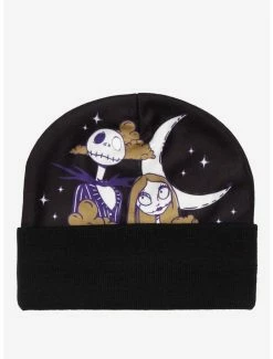 Discount 🎉 The Nightmare Before 🎄 Christmas Jack & Sally Moon Beanie 😍