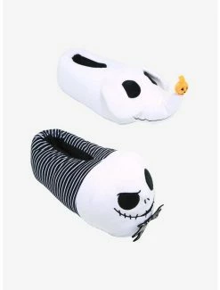 Best deal 🧨 The Nightmare Before 🔔 Christmas Jack & Zero Plush Slippers 👍
