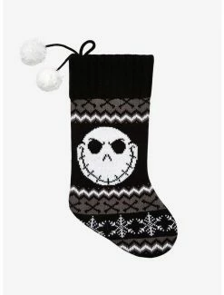 Best Sale ⭐ The Nightmare Before 🎁 Christmas Jack Knit Stocking Hot Topic Exclusive 🎁