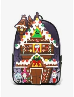 Cheapest 🎉 Loungefly The Nightmare Before 🎄 Christmas Gingerbread House Mini 🎒 Backpack ❤️