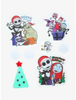 Cheap 👍 The Nightmare Before 🎁 Christmas Holiday Gel Clings 🔔