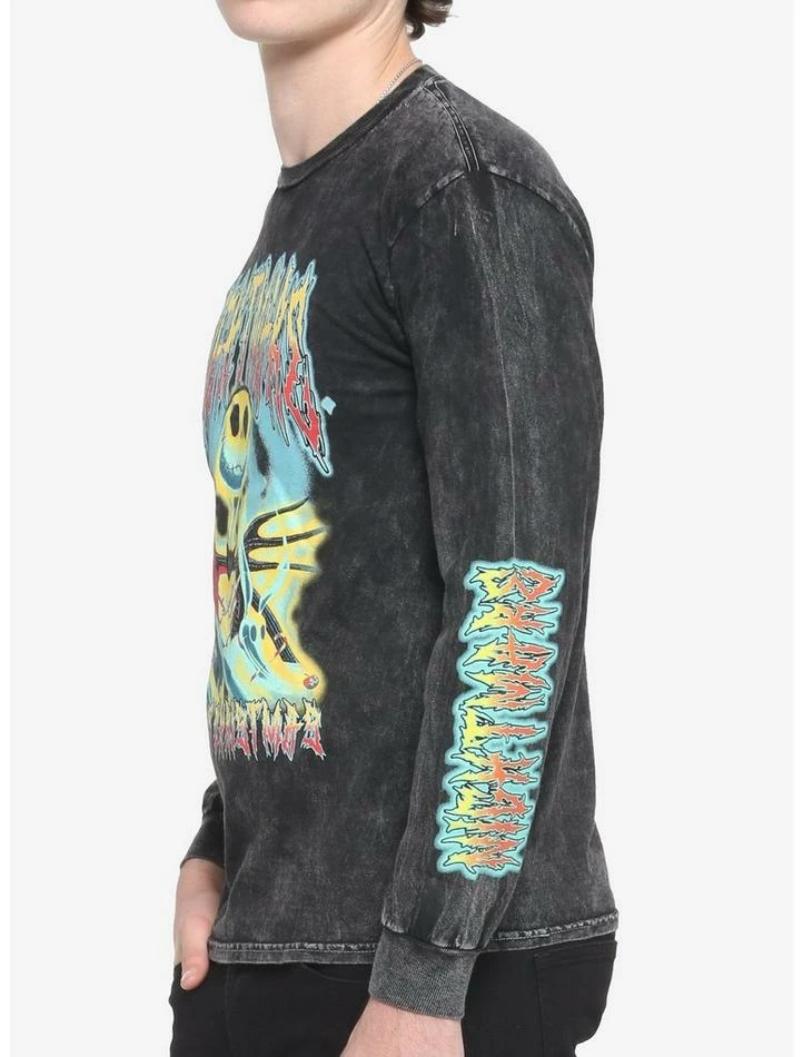 Best reviews of 😍 The Nightmare Before 🎁 Christmas Metal Dark Wash Long-Sleeve T-Shirt 🔥 - Image 4