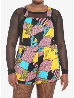 New 😍 The Nightmare Before 🎁 Christmas Sally Shortalls Plus Size 🎉