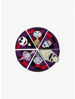 Cheap 😀 Loungefly The Nightmare Before ❄ Christmas Wheel Blind Box Enamel Pin 👏