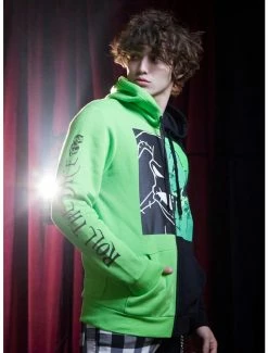 Wholesale 🛒 The Nightmare Before 🎄 Christmas Oogie Boogie Split Hoodie 🧨