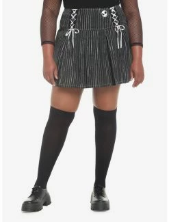Promo 🥰 The Nightmare Before 🎄 Christmas Jack Stripe 👗 Skirt Plus Size 🥰