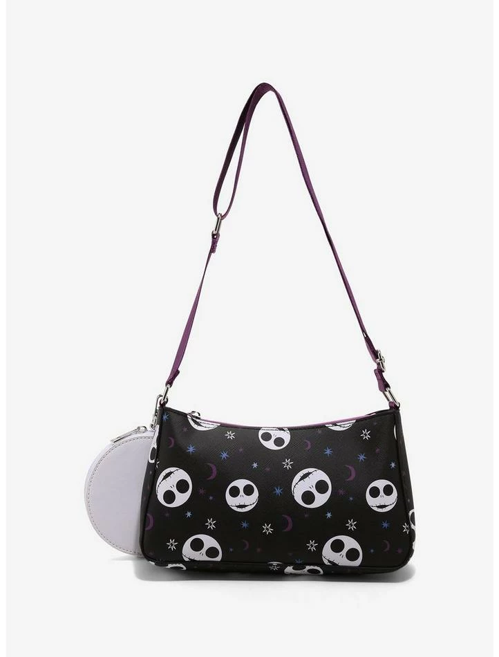 Discount 🎁 The Nightmare Before 🎁 Christmas Jack Purple Crossbody Bag With Coin Purse ⭐ - Image 2