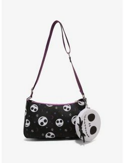 Discount 🎁 The Nightmare Before 🎁 Christmas Jack Purple Crossbody Bag With Coin Purse ⭐