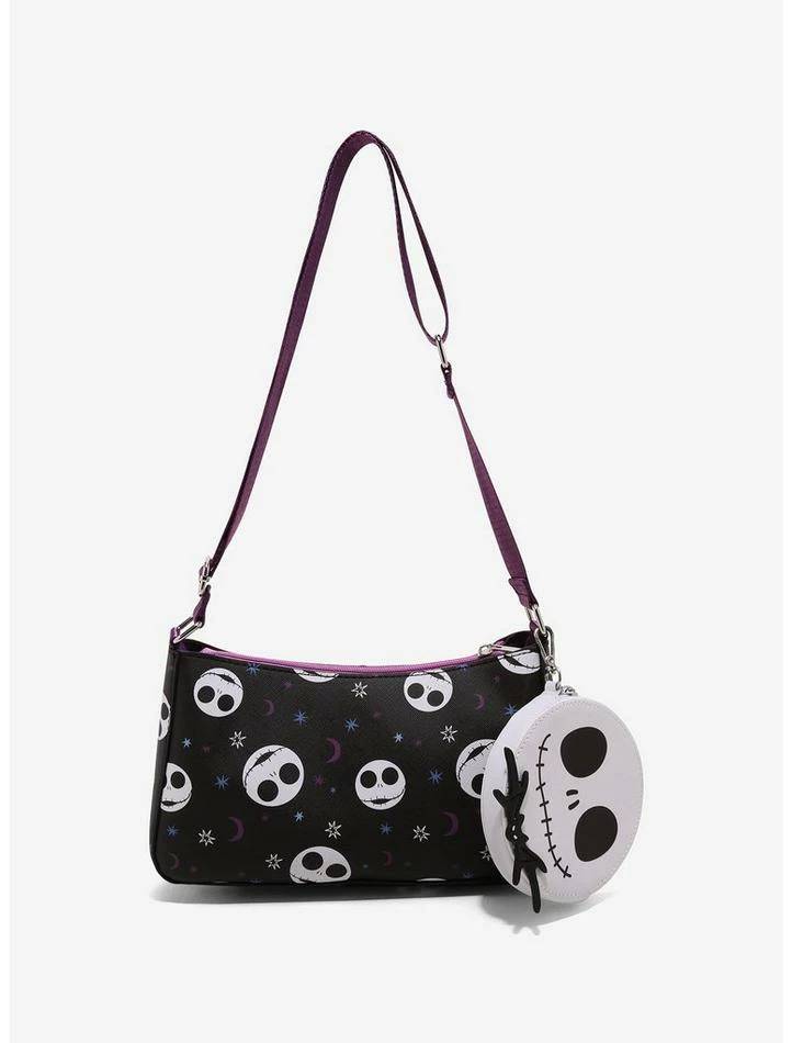Discount 🎁 The Nightmare Before 🎁 Christmas Jack Purple Crossbody Bag With Coin Purse ⭐