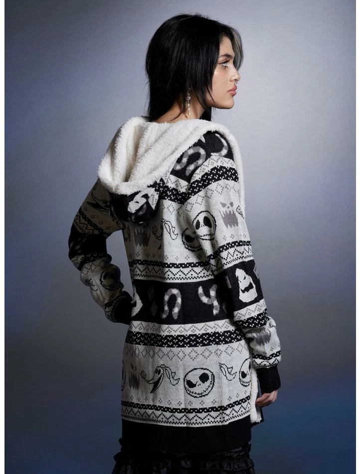 Best Sale ๐ฅ The Nightmare Before โ Christmas Fair Isle ๐ง Girls Sherpa Cardigan ๐ - Image 3