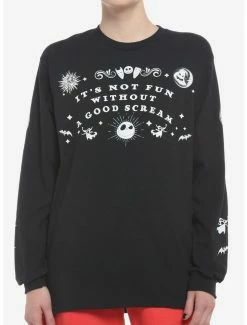 Cheapest 😍 The Nightmare Before 🎅 Christmas Scream Spirit Board 👧 Girls Long-Sleeve T-Shirt 👍