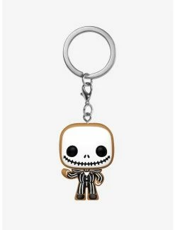 Discount 🧨 Funko The Nightmare Before 🎄 Christmas Pop! Gingerbread Jack Skellington Vinyl Key Chain Hot Topic 2022 Exclusive 🎁