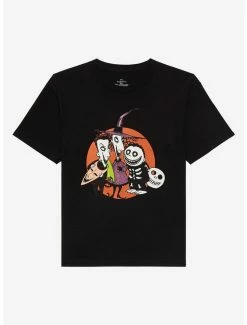 Cheapest 🎁 The Nightmare Before ❄ Christmas Oogie's Boys Vintage Boyfriend Fit 👧 Girls T-Shirt ✔️
