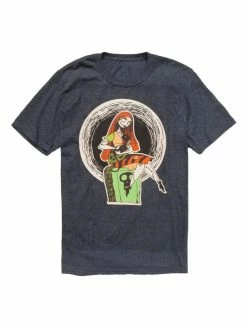 Best Sale 💯 The Nightmare Before 🎁 Christmas Sally Tombstone Boyfriend Fit 👧 Girls T-Shirt 👏