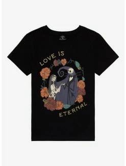 Promo ✔️ The Nightmare Before 🔔 Christmas Eternal Love 👧 Girls T-Shirt 👏