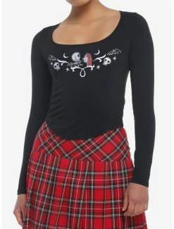 Cheap 🔥 Her Universe The Nightmare Before ❄ Christmas Duo Crop Long-Sleeve Top 👍