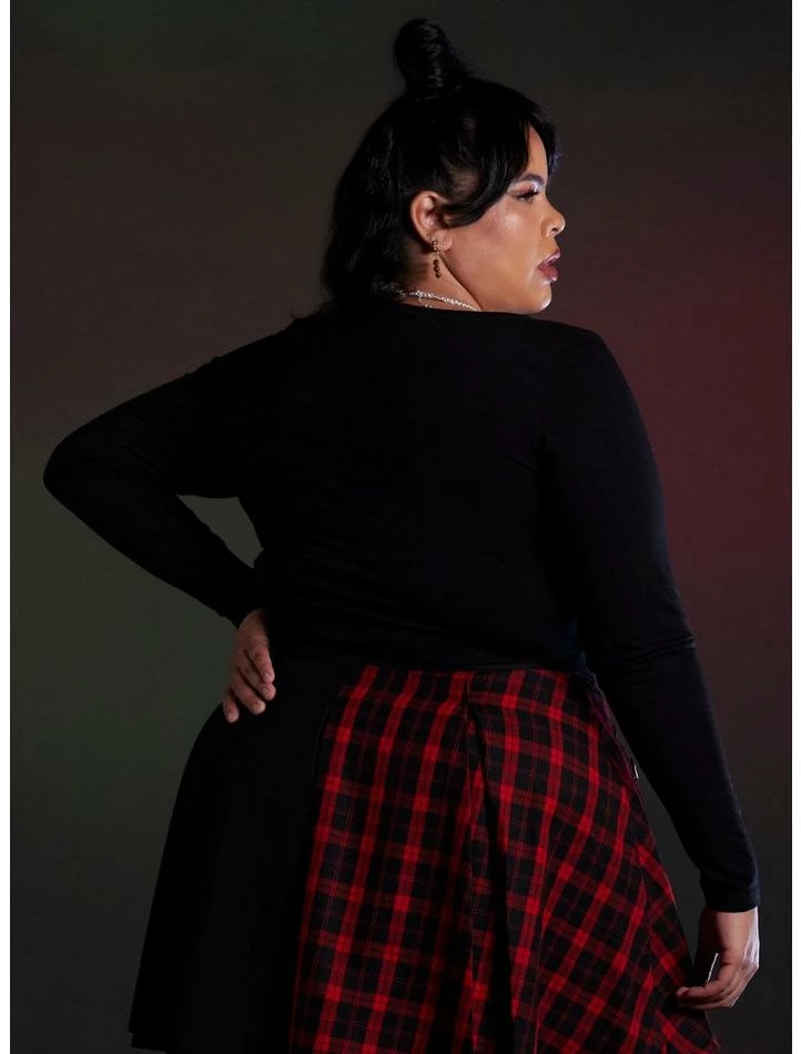 Budget ๐ Her Universe The Nightmare Before ๐ Christmas Duo Crop Long-Sleeve Top Plus Size โจ - Image 3