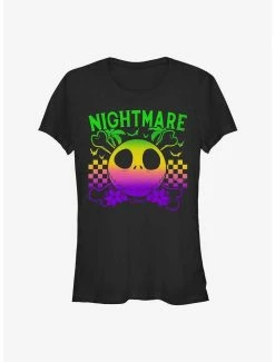 Budget 👍 Disney The Nightmare Before 🎁 Christmas Nightmare Sunset 👧 Girls T-Shirt 💯
