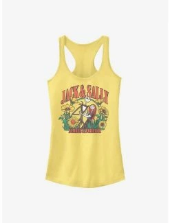 Best Sale 👏 Disney The Nightmare Before 🎄 Christmas Jack and Sally 👧 Girls Tank 🌟