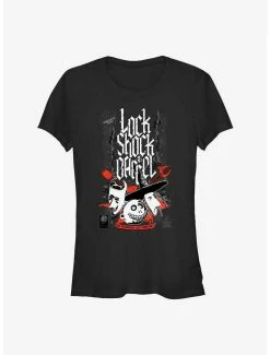 New 👏 Disney The Nightmare Before ❄ Christmas Lock Shock and Barrel 👧 Girls T-Shirt 🥰