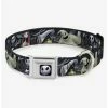 Cheap ❤️ Disney Nightmare Before ❄ Christmas Character Group Cemetery Seatbelt Buckle 🐕 Dog Collar 🤩