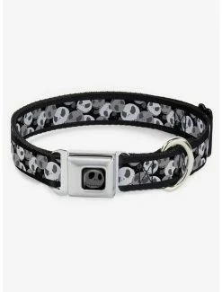 Deals ๐ Nightmare Before ๐ Christmas Jack Expression Stack Seatbelt Buckle ๐ Dog Collar โ๏ธ
