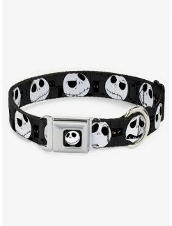 Cheap ✨ Disney Nightmare Before 🎄 Christmas Jack Expressions Seatbelt Buckle 🦮 Dog Collar 🎁