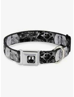 Coupon ⭐ Disney Nightmare Before 🎄 Christmas Oogie Boogie Scenes Seatbelt Buckle 🐕 Dog Collar 💯