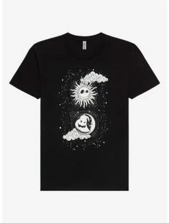 New ✨ The Nightmare Before 🎄 Christmas Celestial Boyfriend Fit 👧 Girls T-Shirt ❤️
