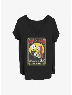 Buy 🔔 Disney The Nightmare Before 🎅 Christmas Lovers Tarot 👧 Girls T-Shirt Plus Size 🔔