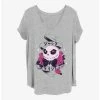Outlet 💯 Disney The Nightmare Before 🎁 Christmas Anime Eyes Jack 👧 Girls T-Shirt Plus Size 😀