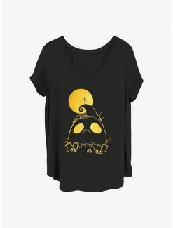 Cheap 😉 Disney The Nightmare Before 🎅 Christmas Cemetery 👧 Girls T-Shirt Plus Size ⭐