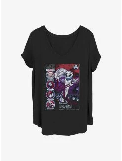 Promo ⭐ Disney The Nightmare Before ❄ Christmas First Nightmare 👧 Girls T-Shirt Plus Size 👏