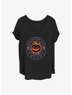 Outlet ✔️ Disney The Nightmare Before 🎁 Christmas Master of Fright 👧 Girls T-Shirt Plus Size 🎉