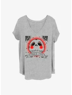 Promo 💯 Disney The Nightmare Before 🔔 Christmas Jack Since 1993 👧 Girls T-Shirt Plus Size 😀