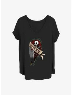 Deals 😀 Disney The Nightmare Before ❄ Christmas Jack Eternally 👧 Girls T-Shirt Plus Size 🌟