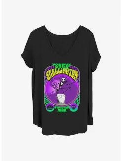 Hot Sale 🧨 Disney The Nightmare Before ❄ Christmas Jack Skellington 👧 Girls T-Shirt Plus Size 😀