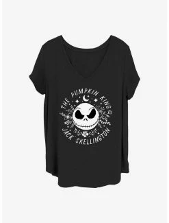 Wholesale ✔️ Disney The Nightmare Before 🎄 Christmas Jack The Pumpkin King 👧 Girls T-Shirt Plus Size 😍