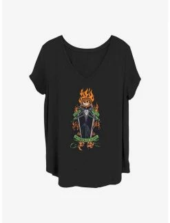Coupon 🔥 Disney The Nightmare Before 🎅 Christmas Long Live Pumpkin King 👧 Girls T-Shirt Plus Size 🎉