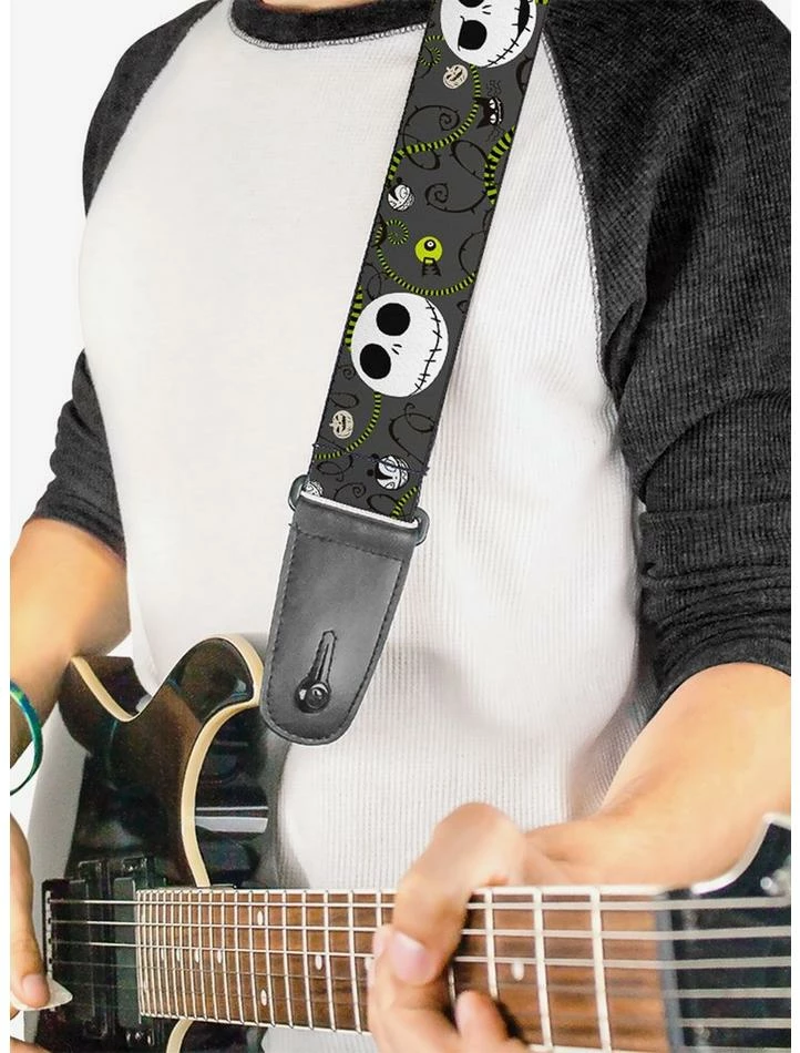 Coupon ✔️ The Nightmare Before 🔔 Christmas Jack Expressions 💀 Halloween Guitar Strap 💯 - Image 2