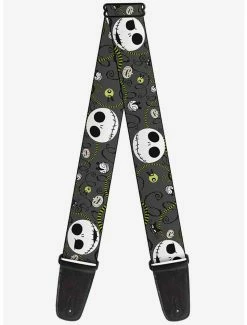 Coupon ✔️ The Nightmare Before 🔔 Christmas Jack Expressions 💀 Halloween Guitar Strap 💯
