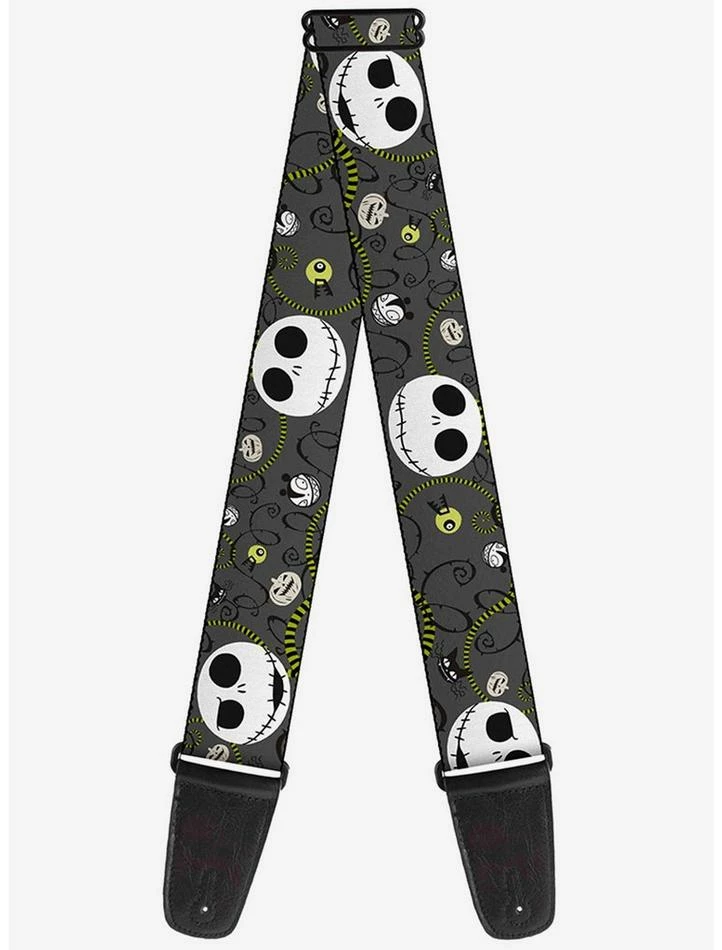 Coupon ✔️ The Nightmare Before 🔔 Christmas Jack Expressions 💀 Halloween Guitar Strap 💯