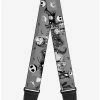 Deals ⌛ The Nightmare Before 🎁 Christmas Jack Sally Cemetery Scene Guitar Strap 🎁