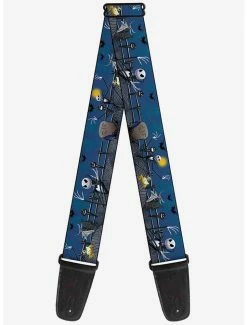 Coupon 🛒 The Nightmare Before 🎄 Christmas Jack Zombie Duck Zero Cemetery Guitar Strap 🎁