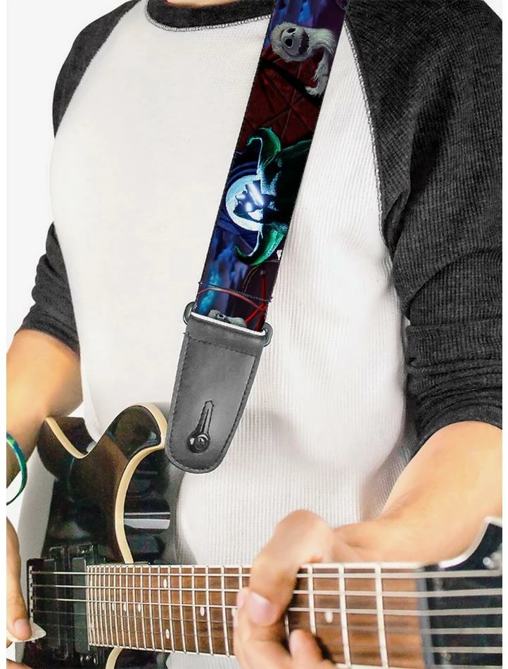 Hot Sale ๐งจ The Nightmare Before โ Christmasjack Oogie Boogie Santa Scene Guitar Strap ๐ - Image 2