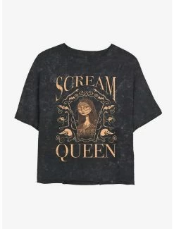 Best deal 👍 Disney The Nightmare Before 🎅 Christmas Sally Scream Queen Mineral Wash Crop 👧 Girls T-Shirt 💯